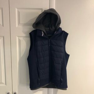 Large Black Rivet Blue Men’s Vest